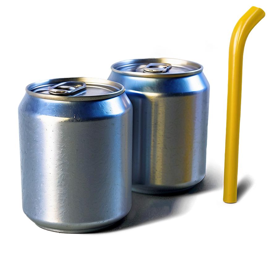 Aluminum Can With Straw Png 25 PNG