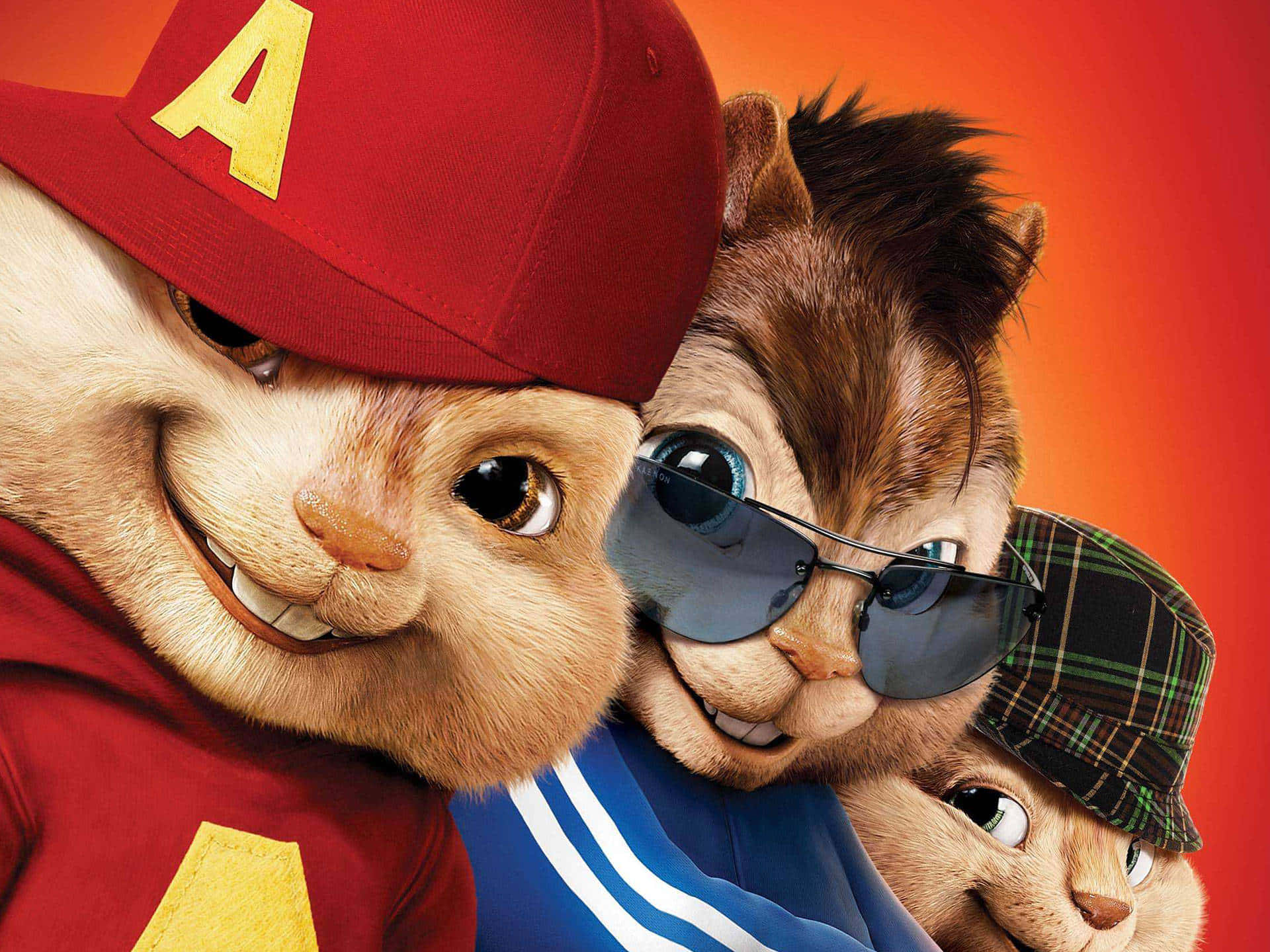 Three musically talented Chipmunks: Alvin, Simon, and Theodore