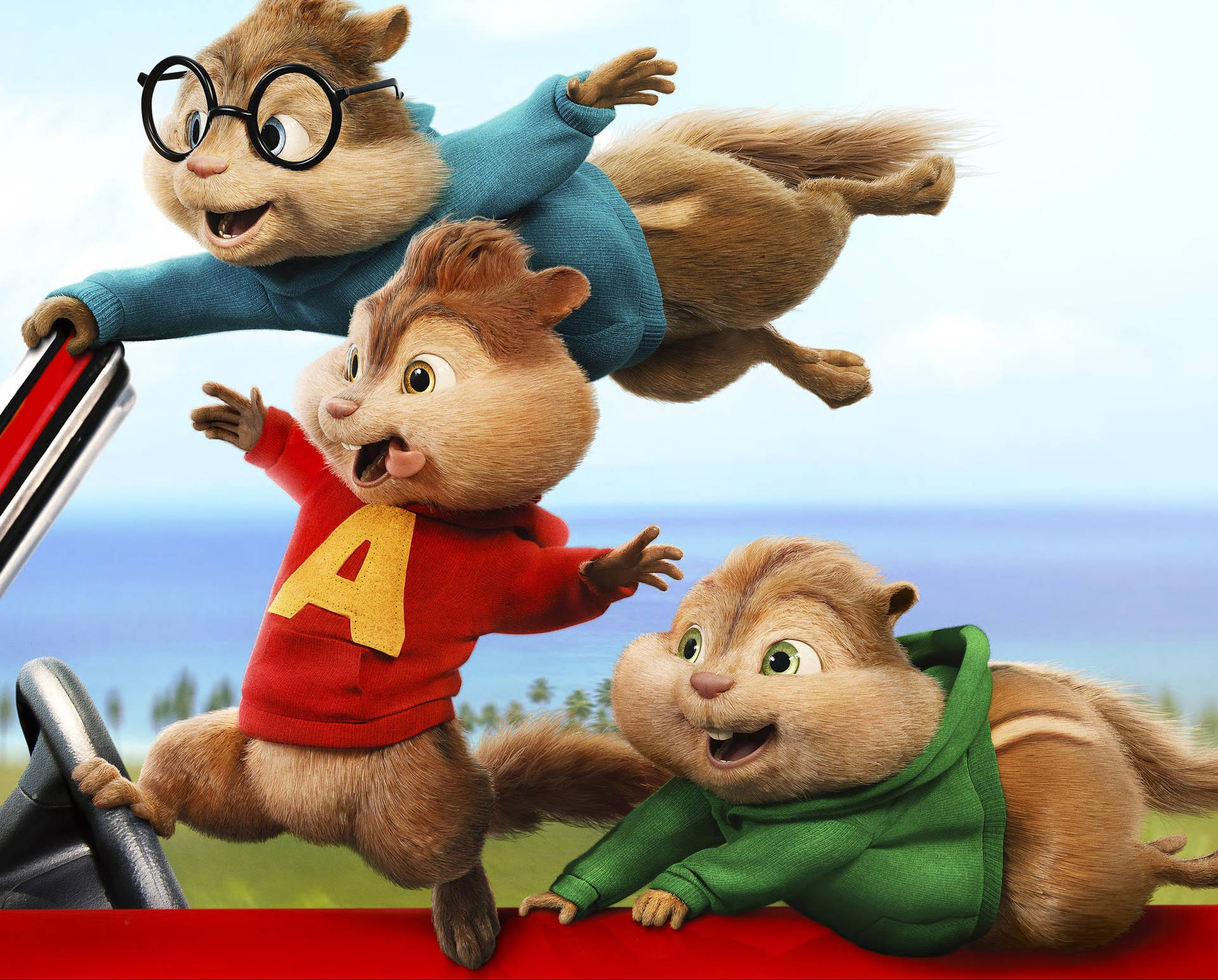 Alvin And The Chipmunks Car Adventure Wallpaper