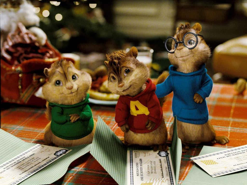 Adorable Alvin and The Chipmunks Singing a Merry Tune