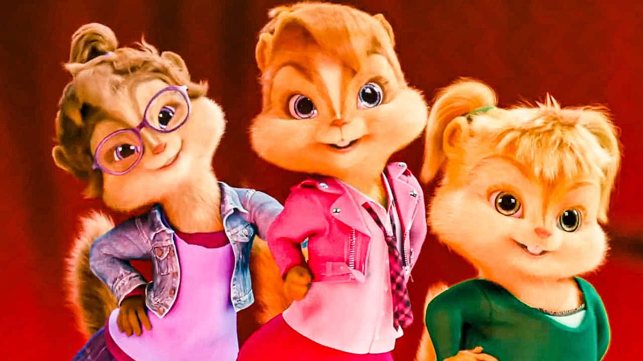 Alvin and the Chipmunks, having an awesome time!