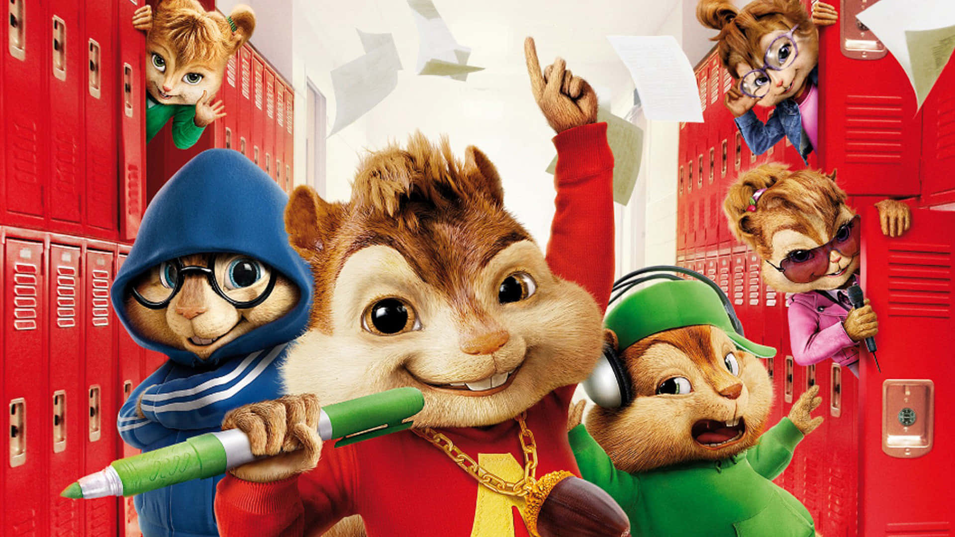 "Alvin, Simon and Theodore of Alvin and The Chipmunks, ready for adventure!"