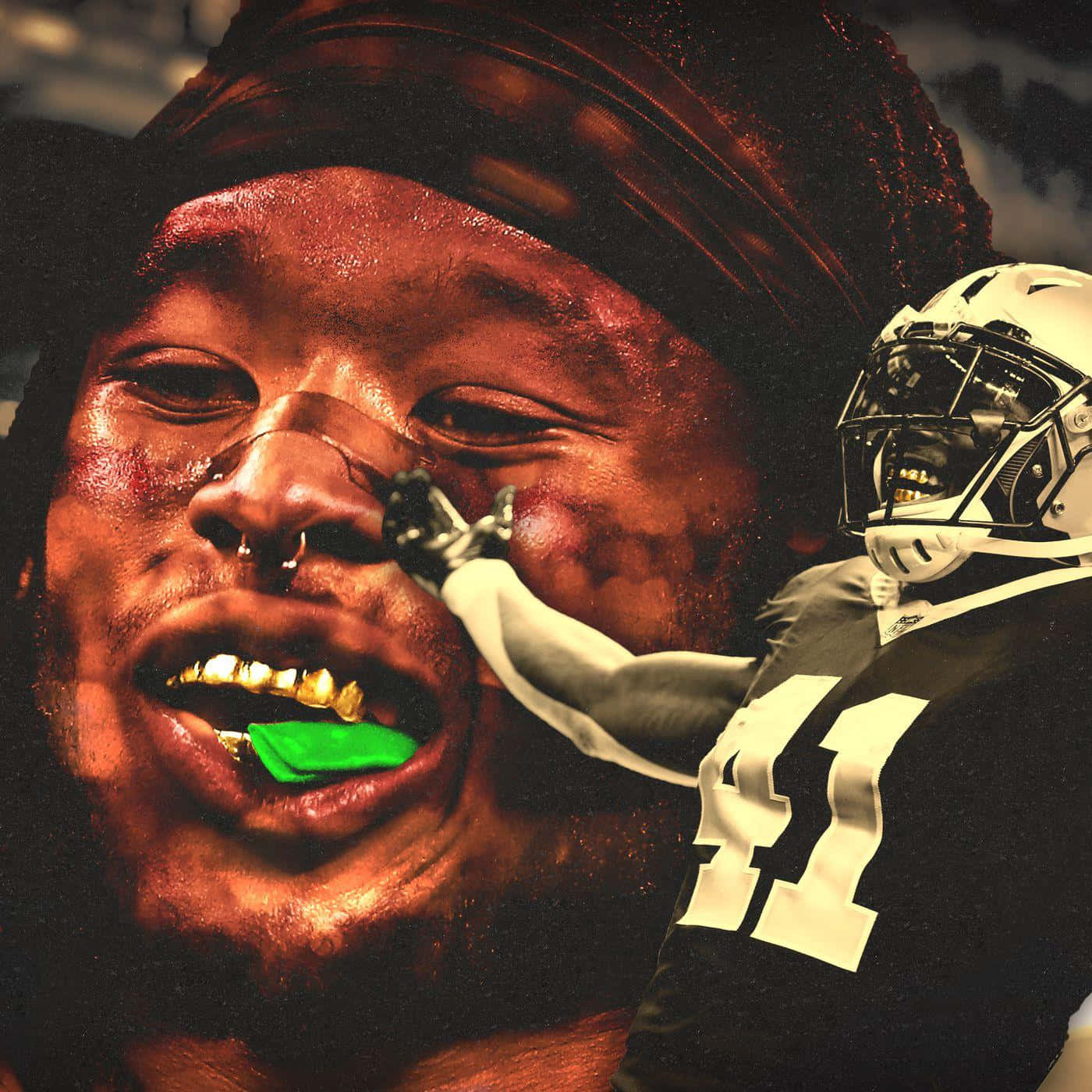 NFL star Alvin Kamara Wallpaper