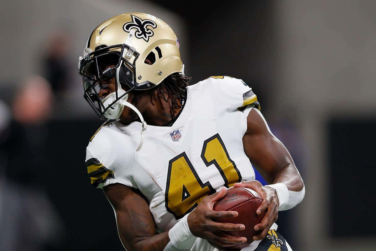"Alvin Kamara, breakout player for the New Orleans Saints in 2017" Wallpaper