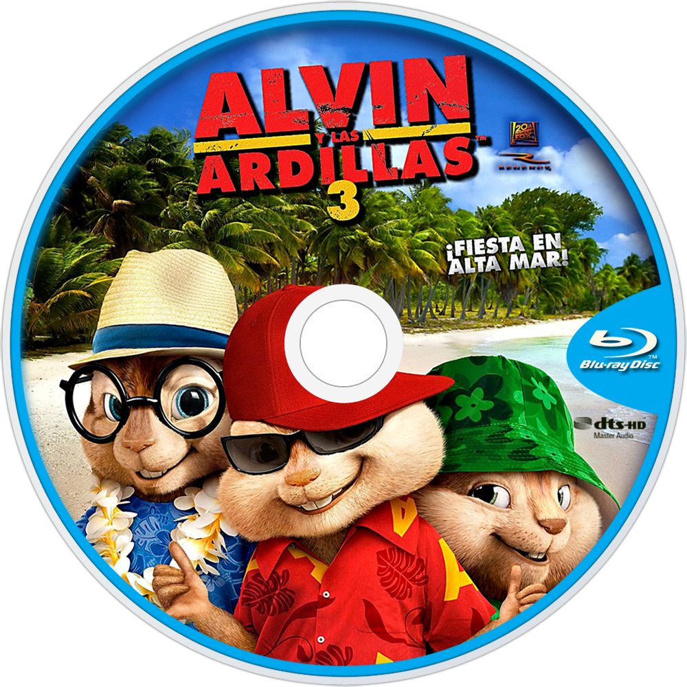 Alvin_and_the_ Chipmunks_ Movie_ Blu Ray_ Cover PNG