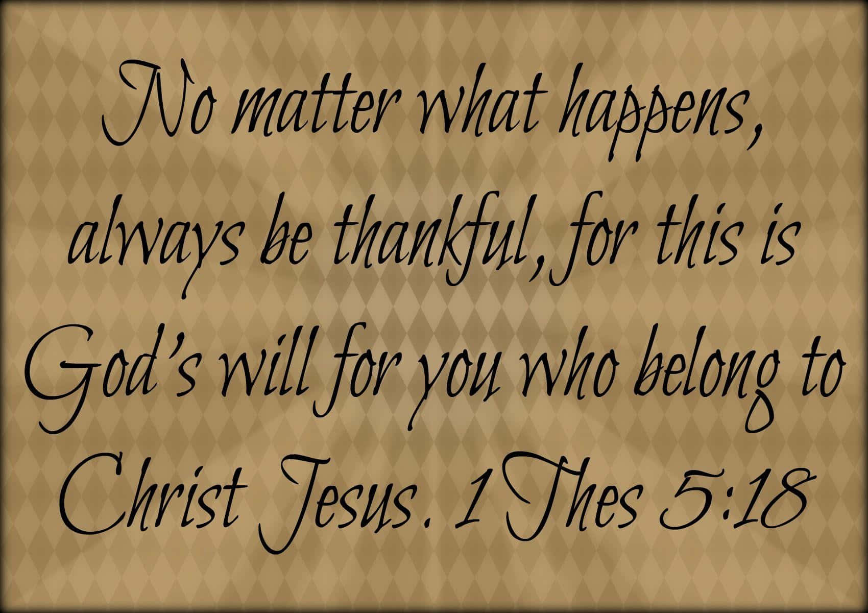 Always Be Thankful Bible Verse Wallpaper