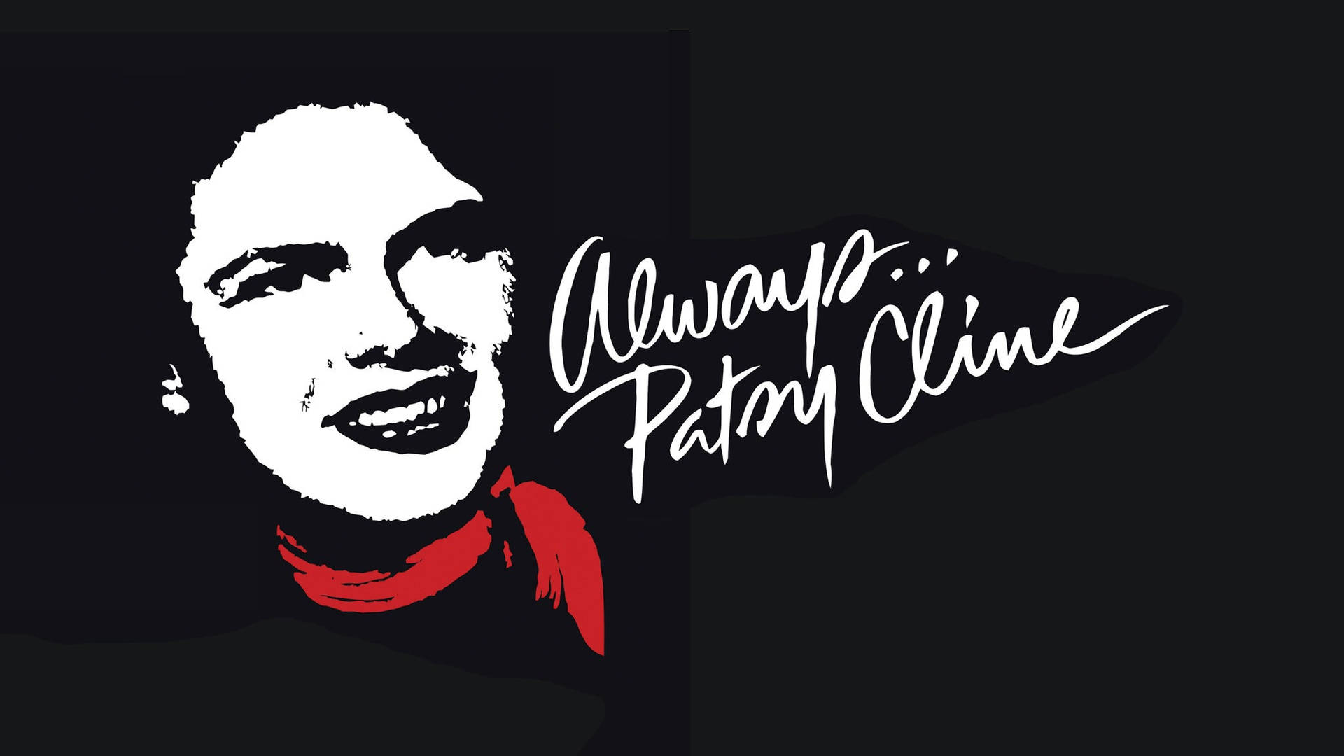Always Patsy Cline Black Background Wallpaper