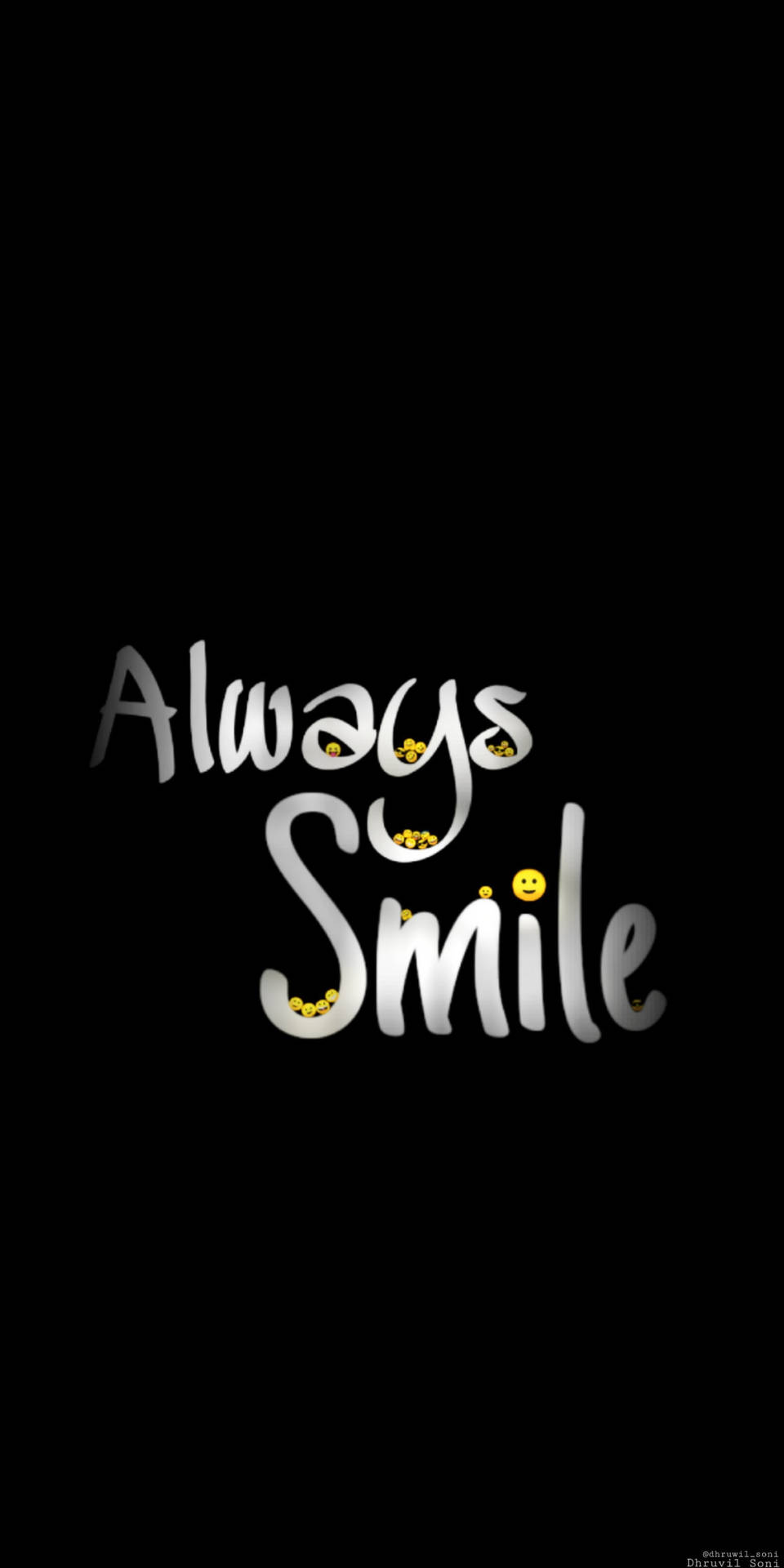 Always Smile Samsung Black Picture
