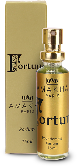 Amakha Paris Fortune Perfume Bottleand Box PNG