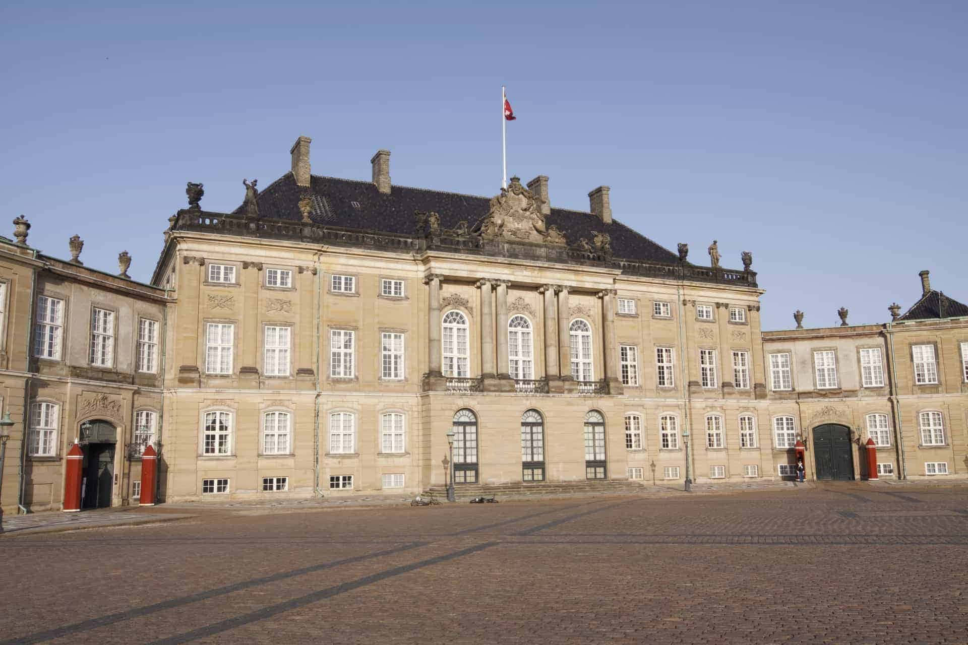 Amalienborg Palace On Sunny Day Wallpaper