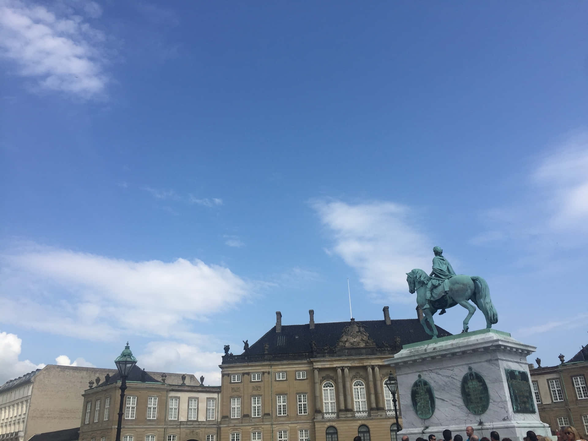 Amalienborg Palace Taken From The Ground Wallpaper