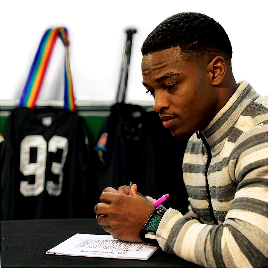 Amari Cooper Signing Autographs Png Gqj PNG