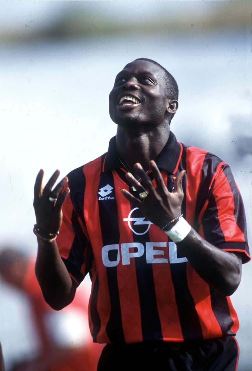 Amazed George Weah Ac Milan Picture