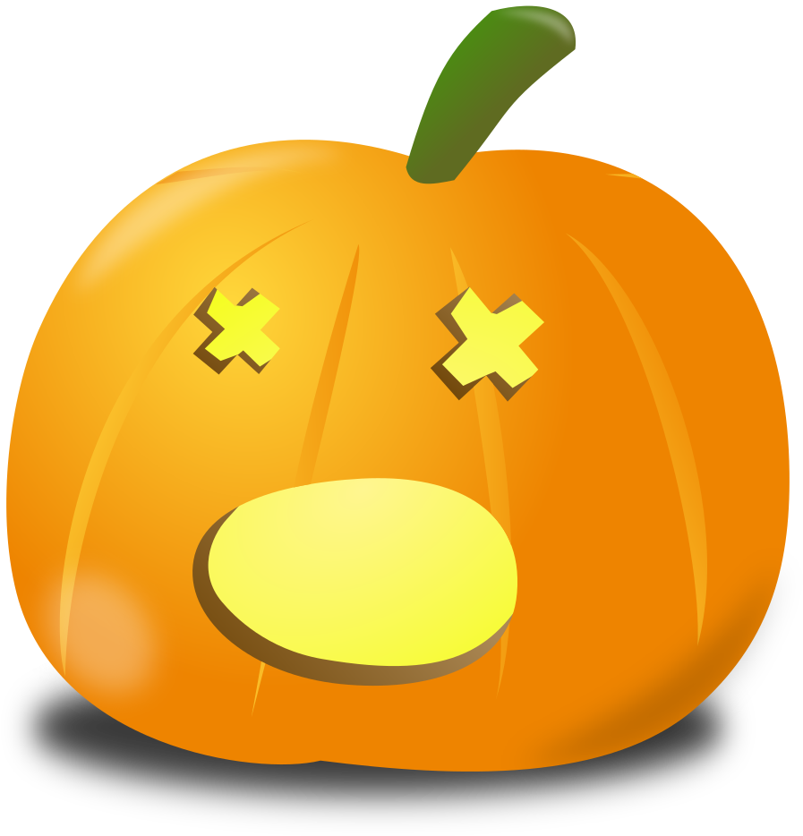 Amazed Pumpkin Emoji PNG