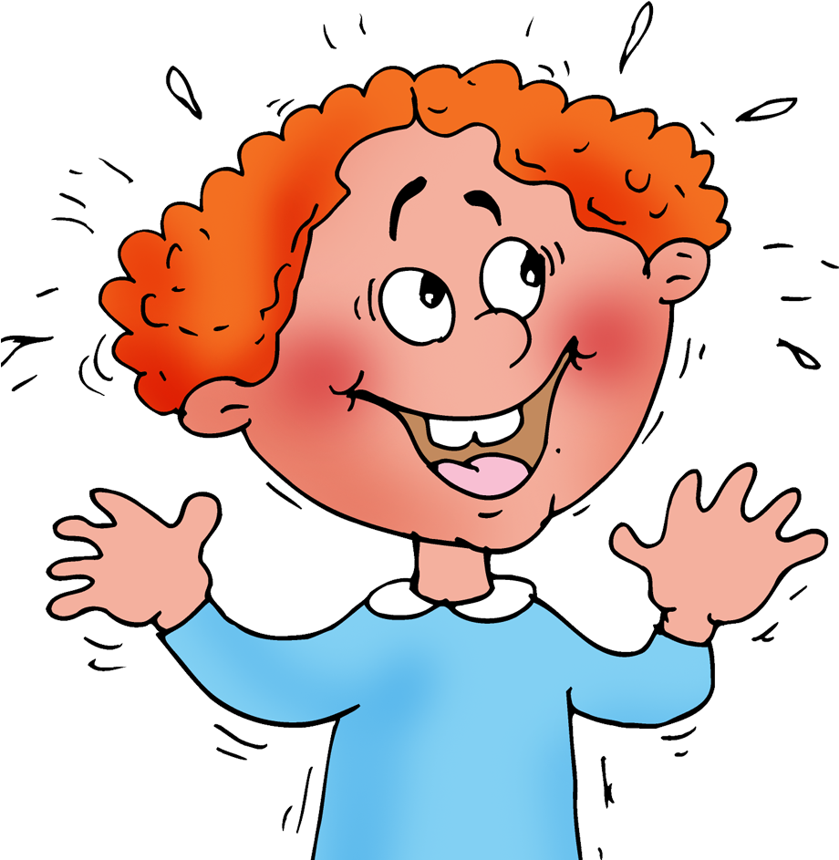 Amazed Redhead Child Cartoon PNG