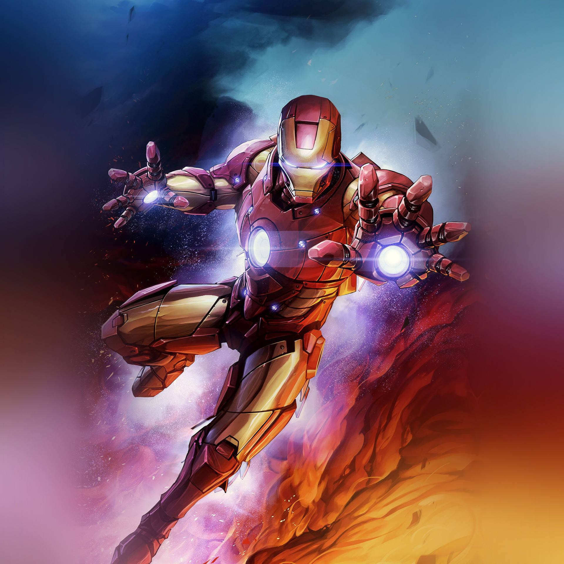 Fenomenalkonstverk Av Iron Man Superhjälten. Wallpaper