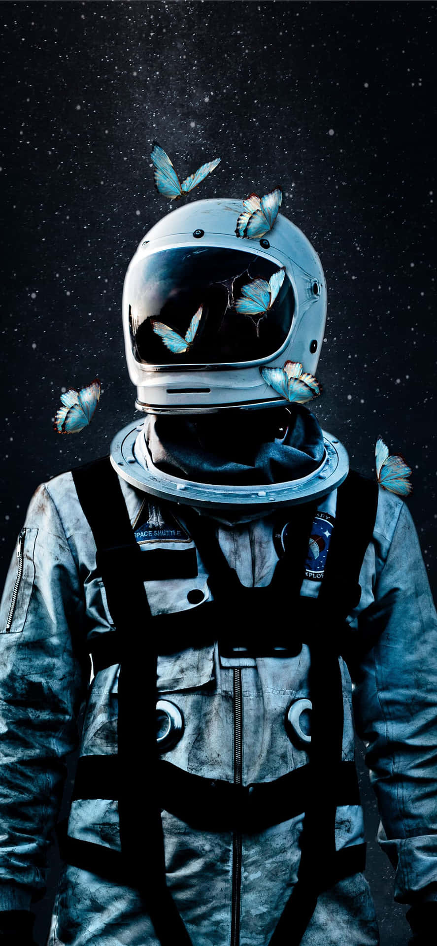 Skræmmende Astronaut Udforsker Ny Verdener Wallpaper