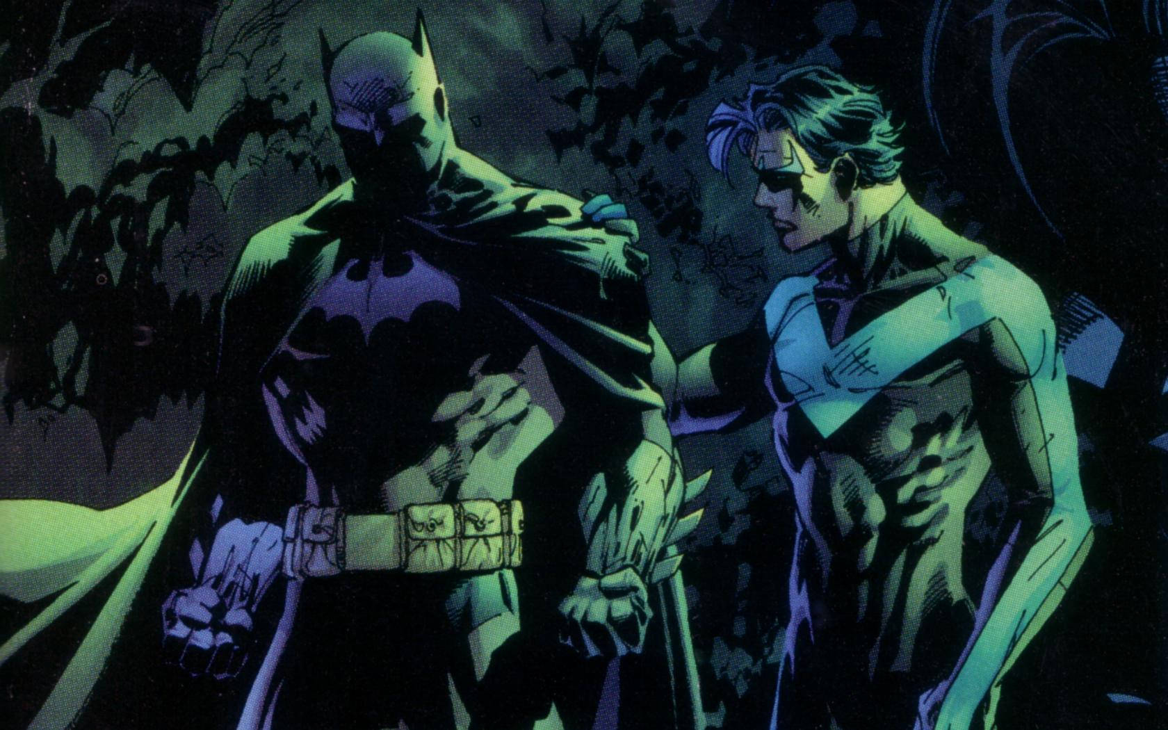 Increíblecartel De Batman Y Nightwing Fondo de pantalla