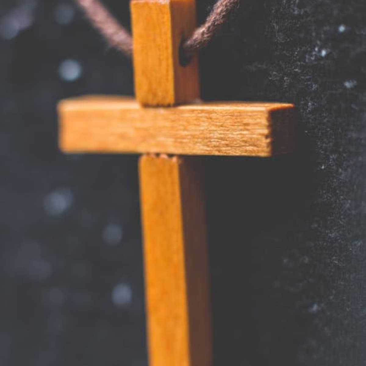 Amazing Brown Tie Christian Cross Background