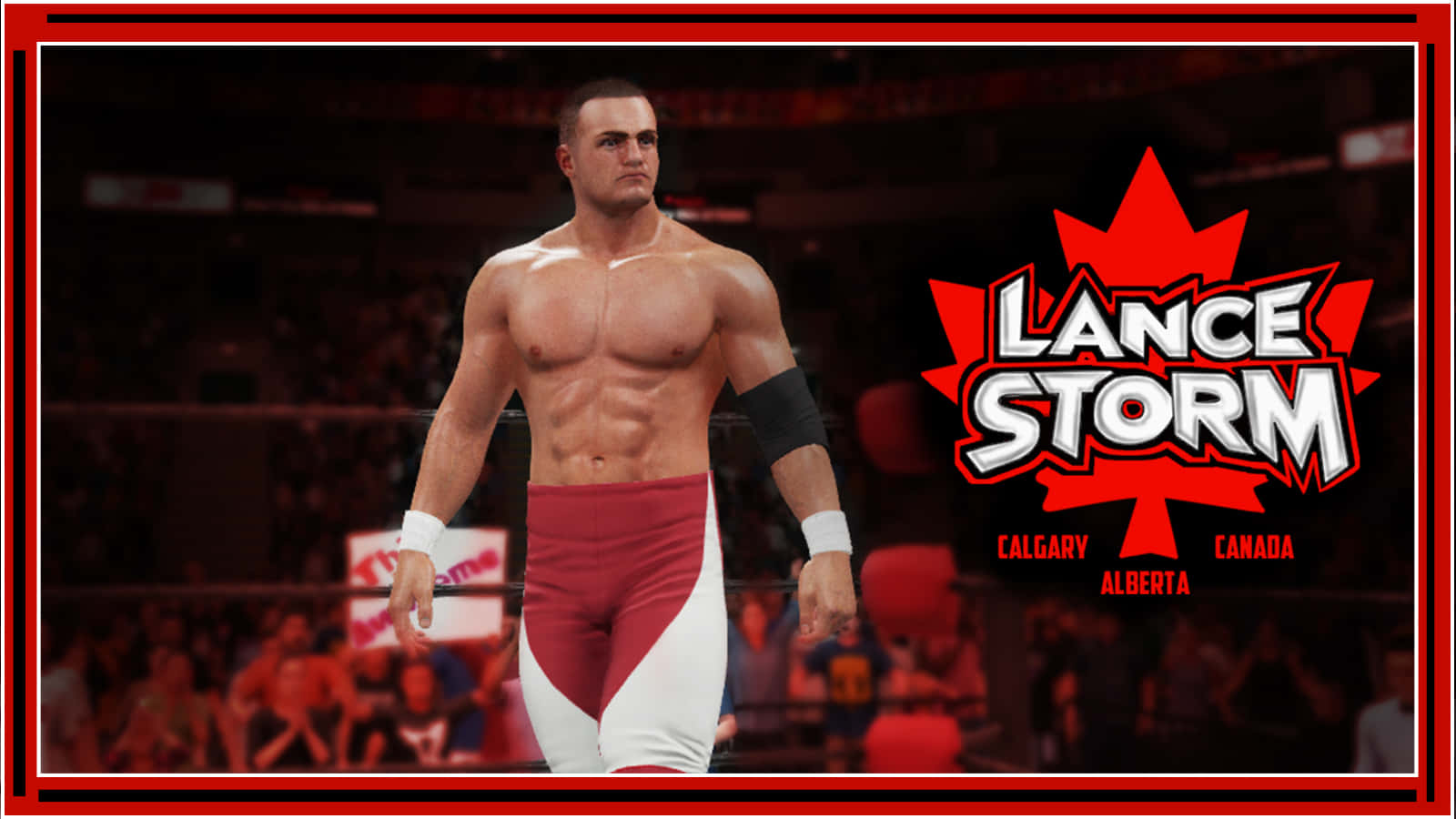 Incredibileposter Digitale Del Wrestler Canadese Lance Storm Sfondo