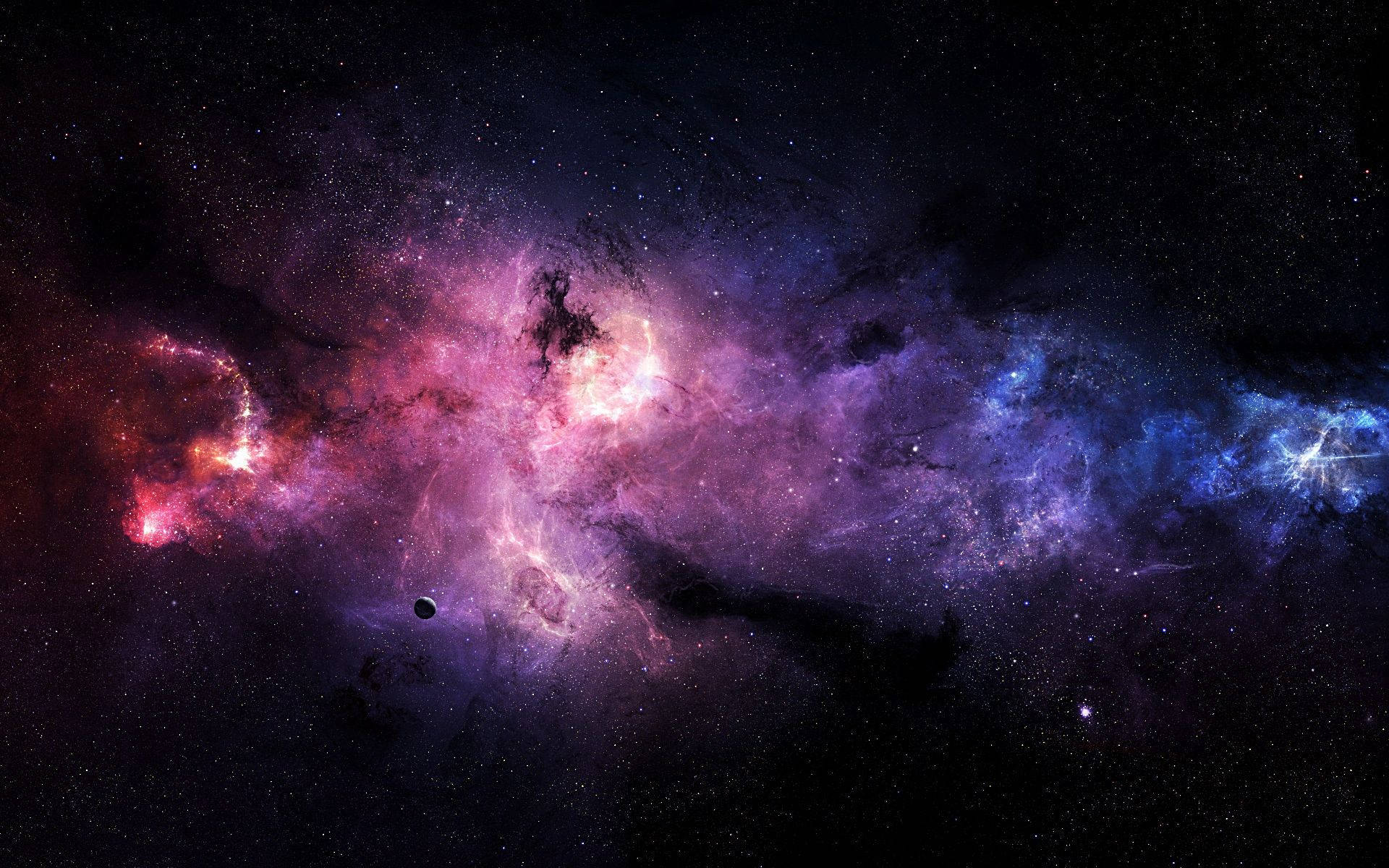 Amazing Colorful Nebula In Space Universal Wallpaper