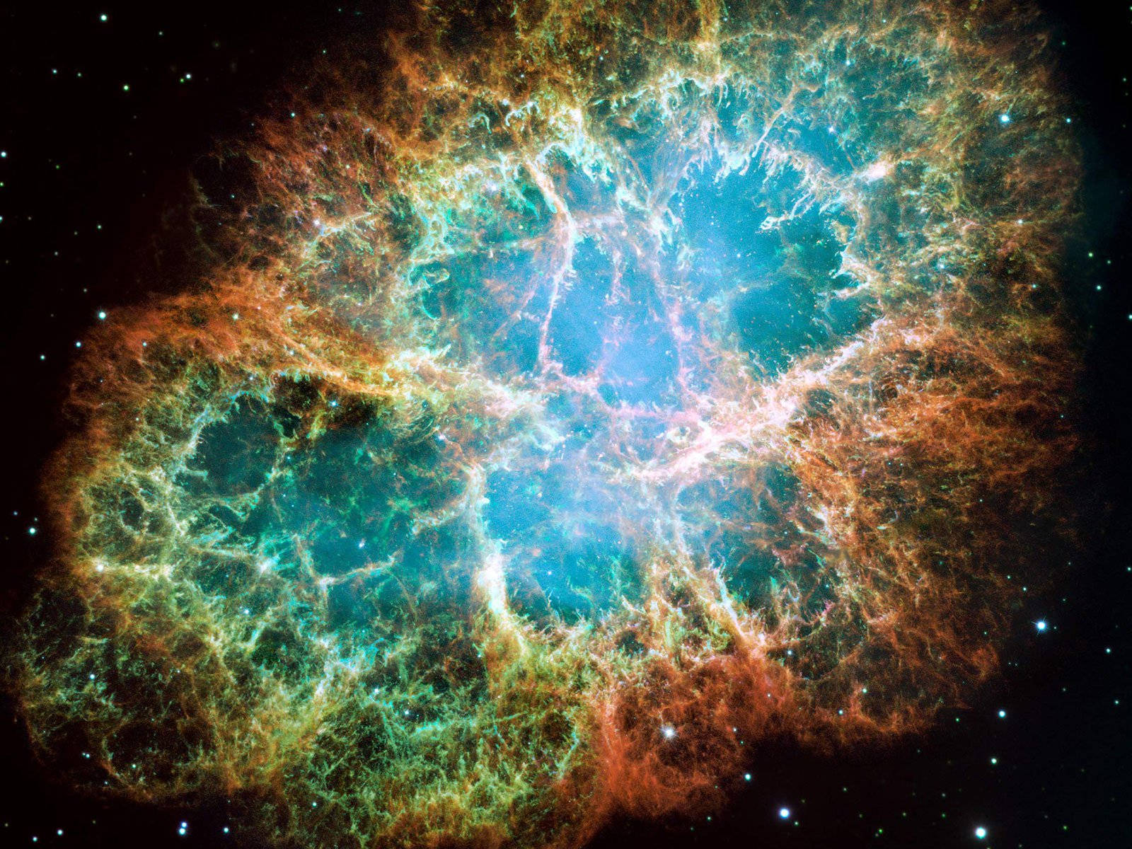 Amazing Crab Nebula In Space Universal Wallpaper