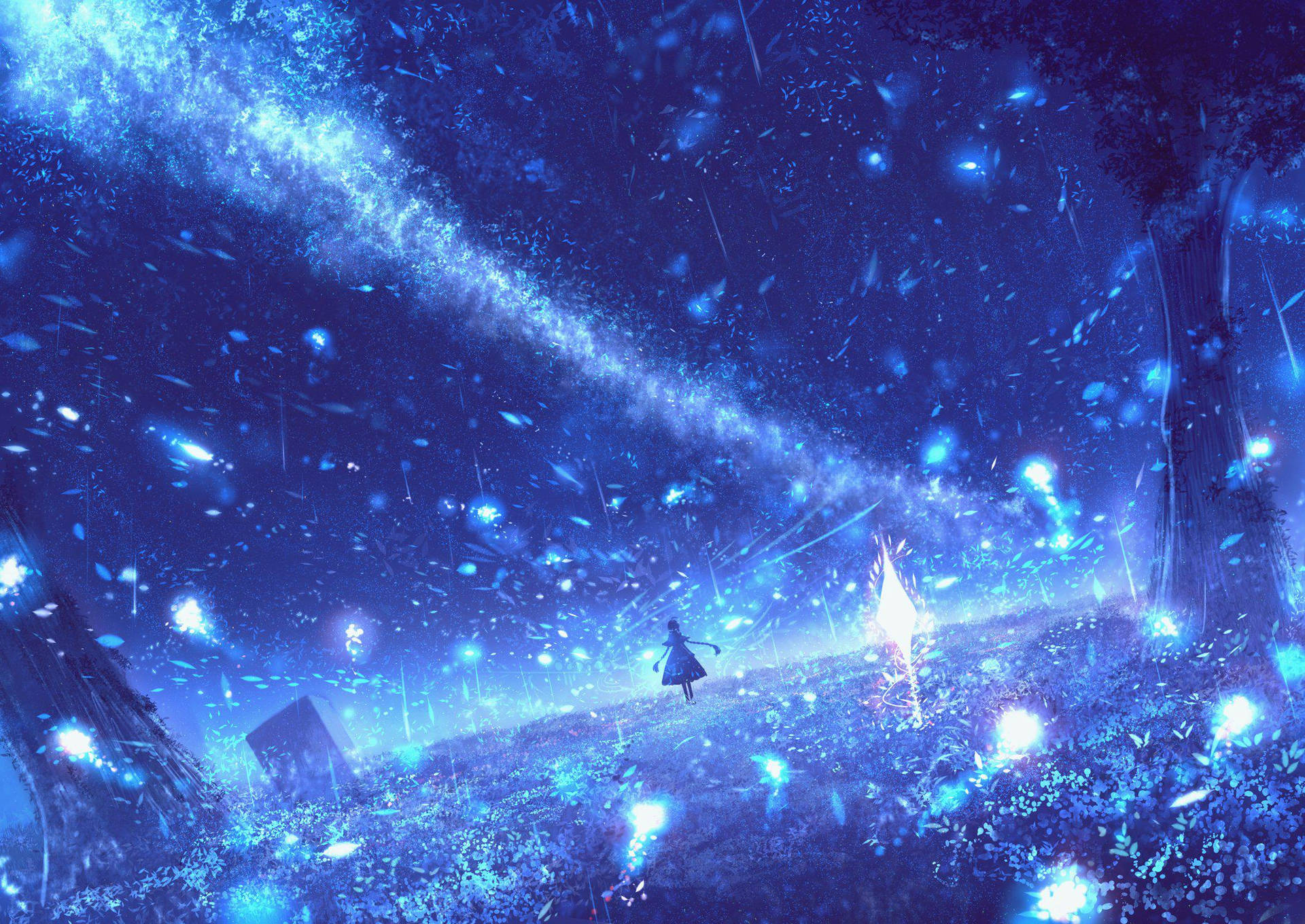 Amazing Galaxy In Anime Universal Wallpaper
