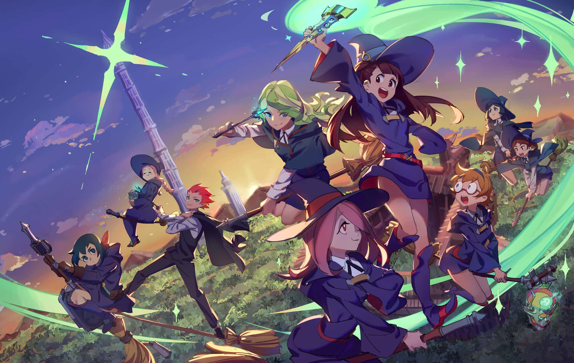 Amazing Little Witch Academia Illustration Wallpaper