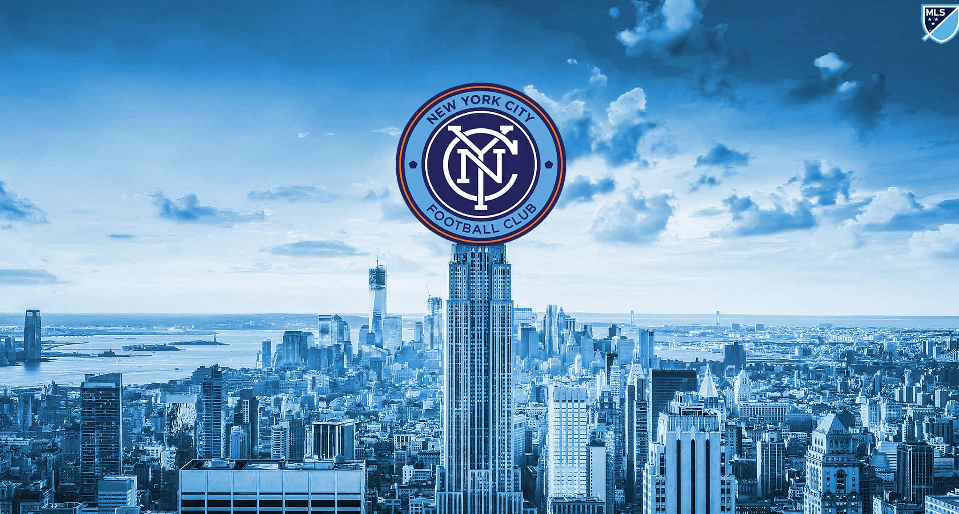 Amazing New York City FC Logo Graphic Art Wallpaper
