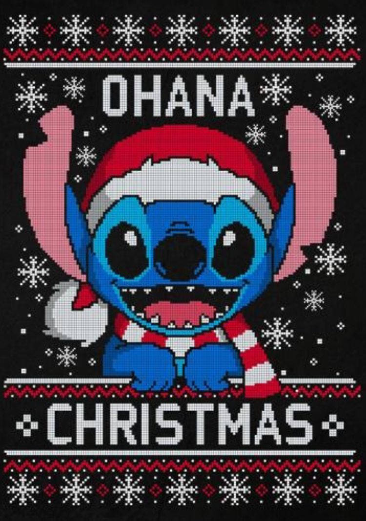 Amazing Ohana Christmas Stitch Wallpaper