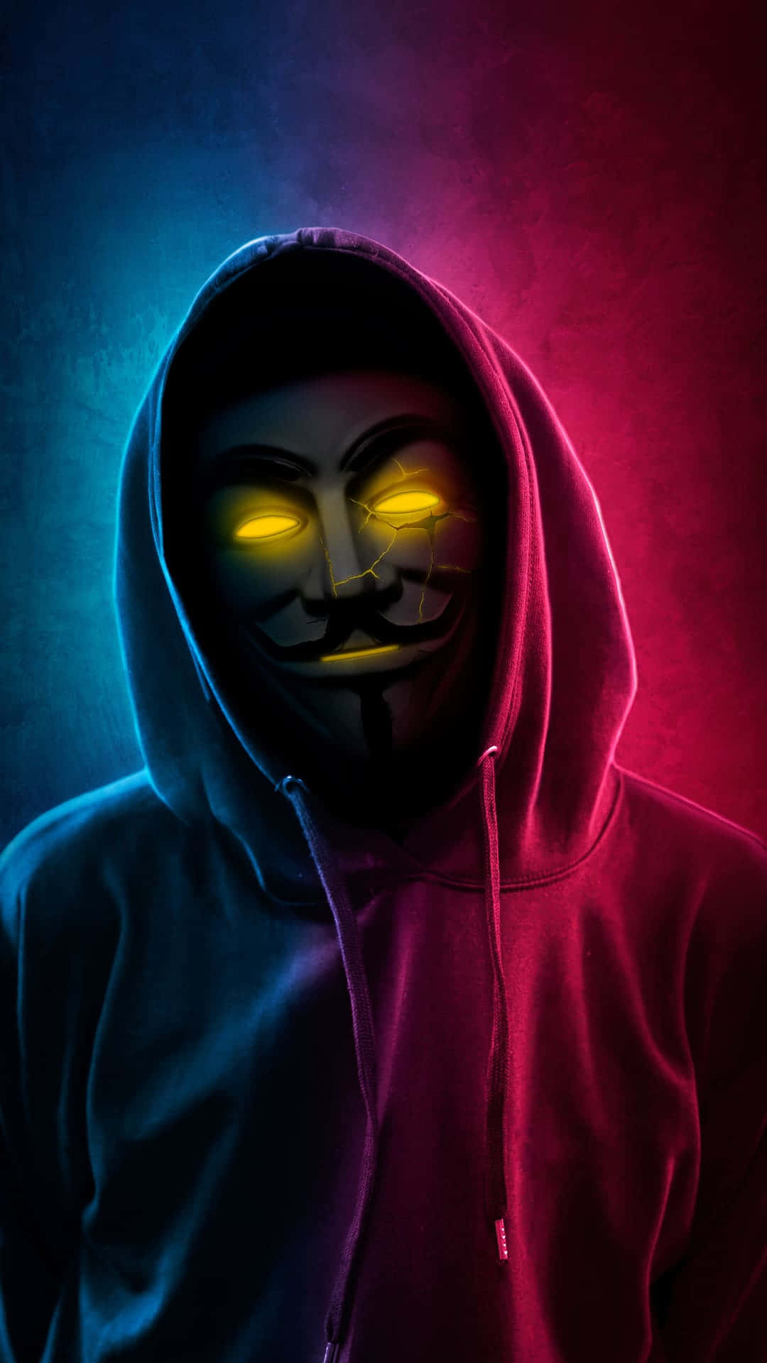 A Man In A Hoodie With A Yellow Face
