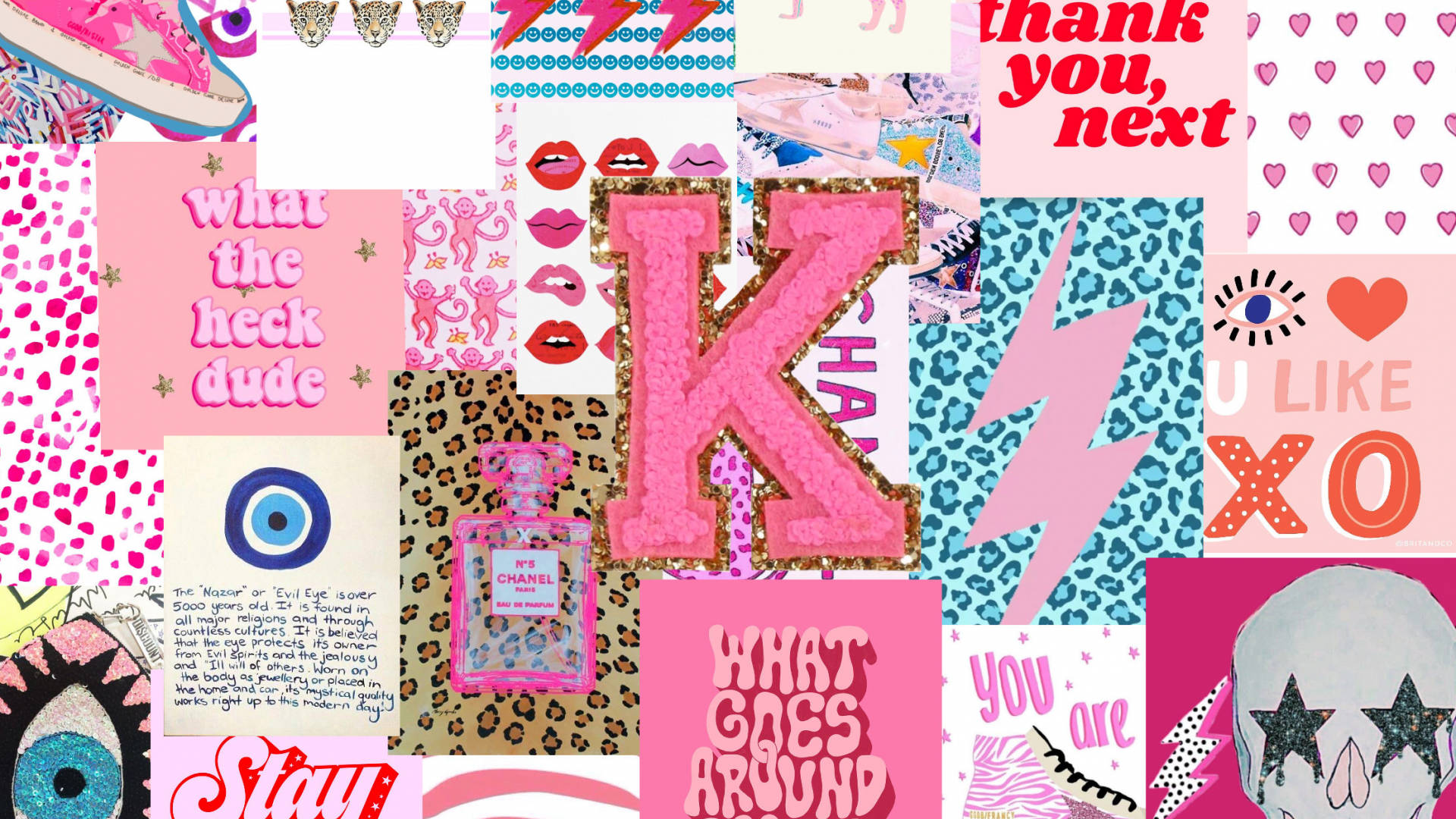 Amazing Pink Preppy Collage
