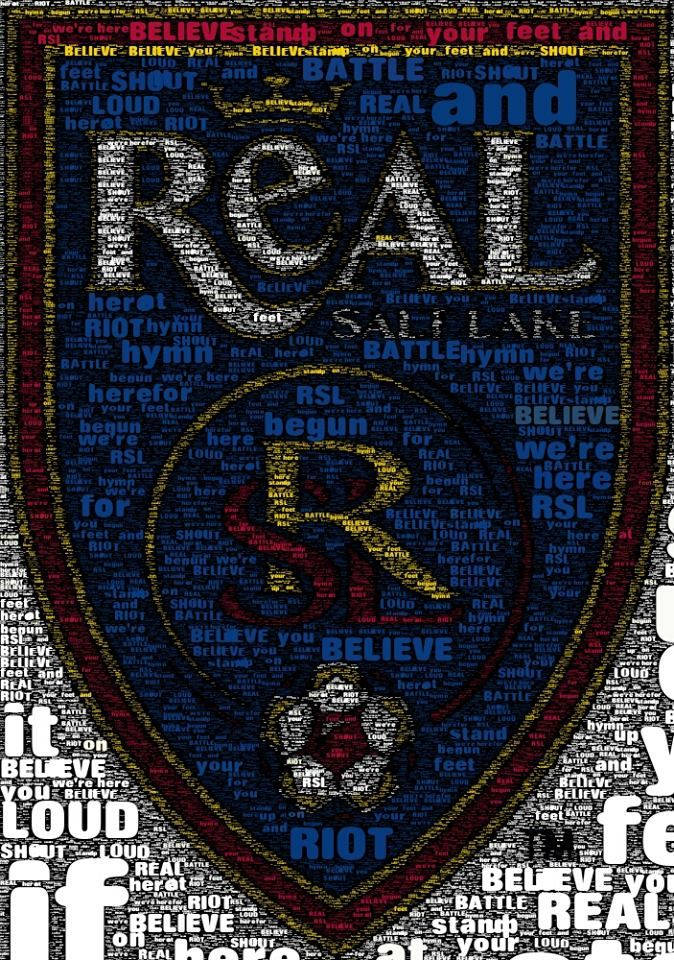 Fantastisk Real Salt Lake Soccer Logo baggrund Wallpaper