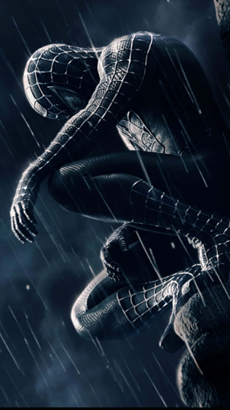 Denfantastiska Spiderman På En Iphone. Wallpaper