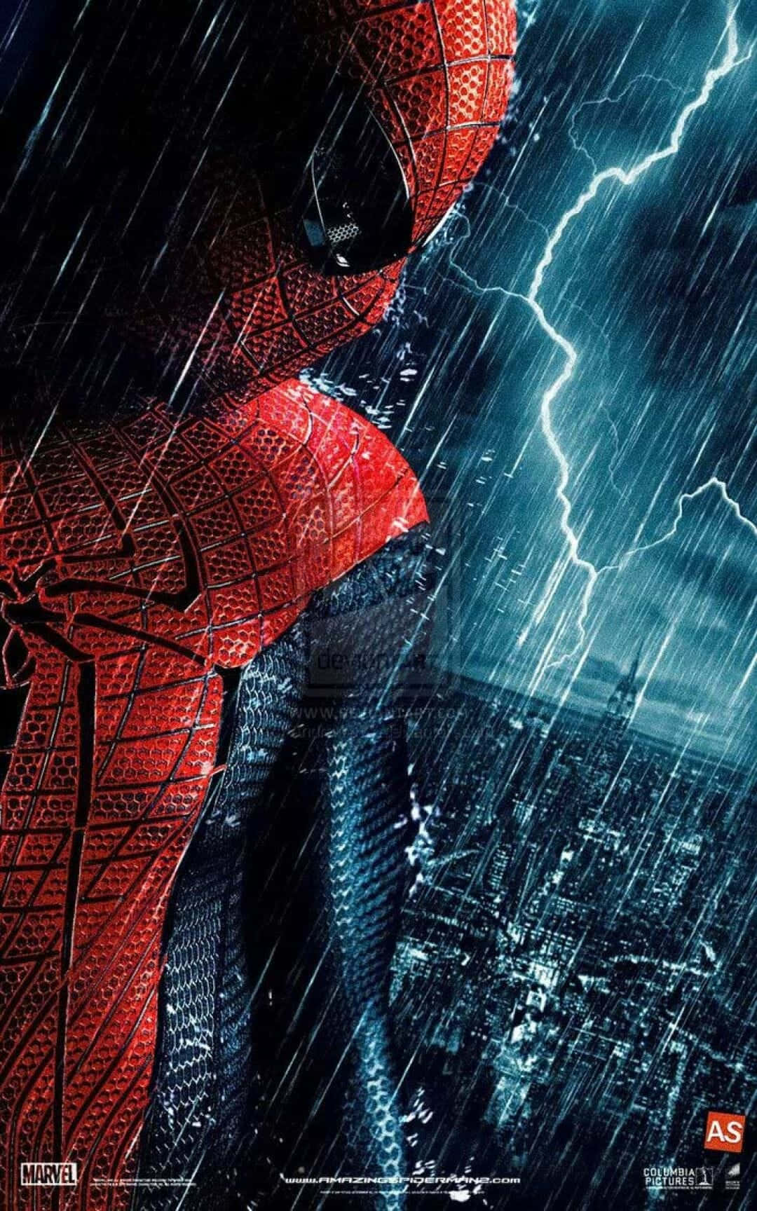 Wallpaperfå Obegränsad Underhållning Med Amazing Spider Man-inspirerad Iphone-bakgrundsbild. Wallpaper