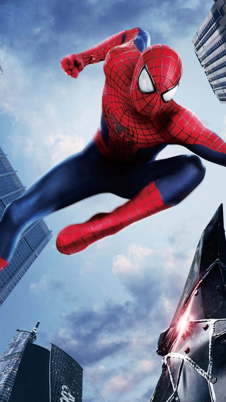 Entfessledie Außergewöhnlichen Kräfte Von Spider-man Auf Deinem Iphone! Wallpaper