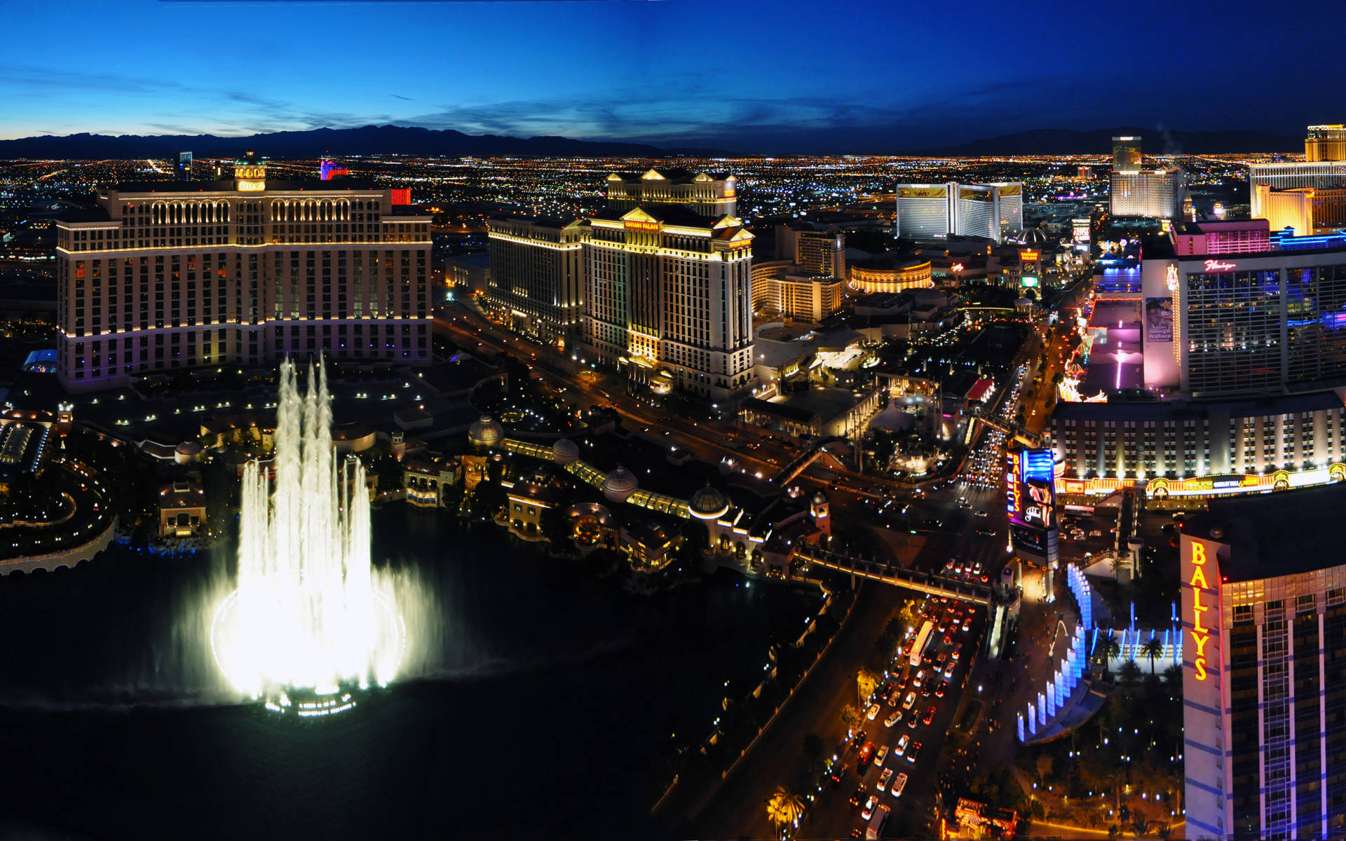 Erstaunlichelas Vegas 4k Nachtszene Wallpaper