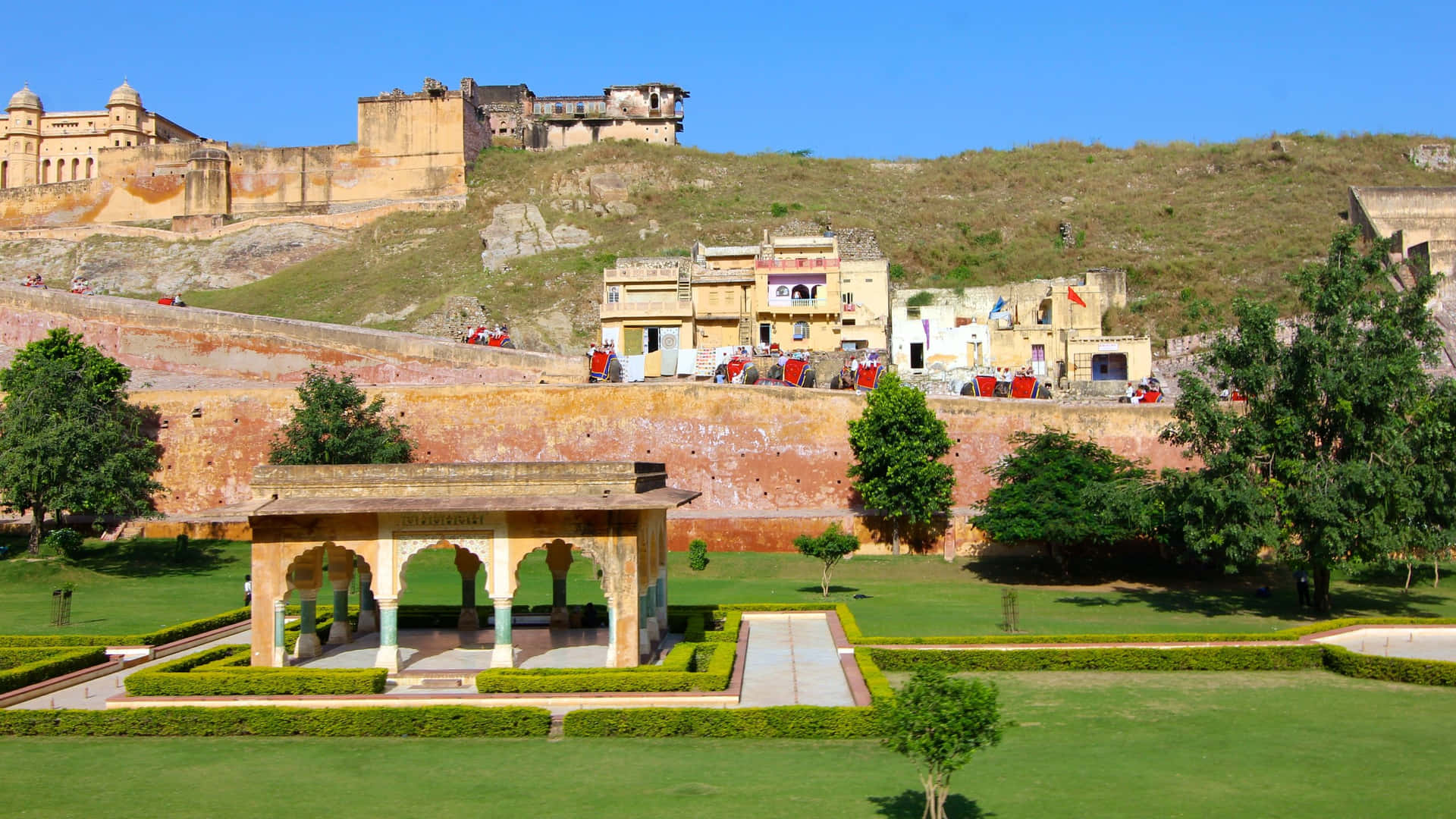 Amazing View In Amer Fort Wallpaper