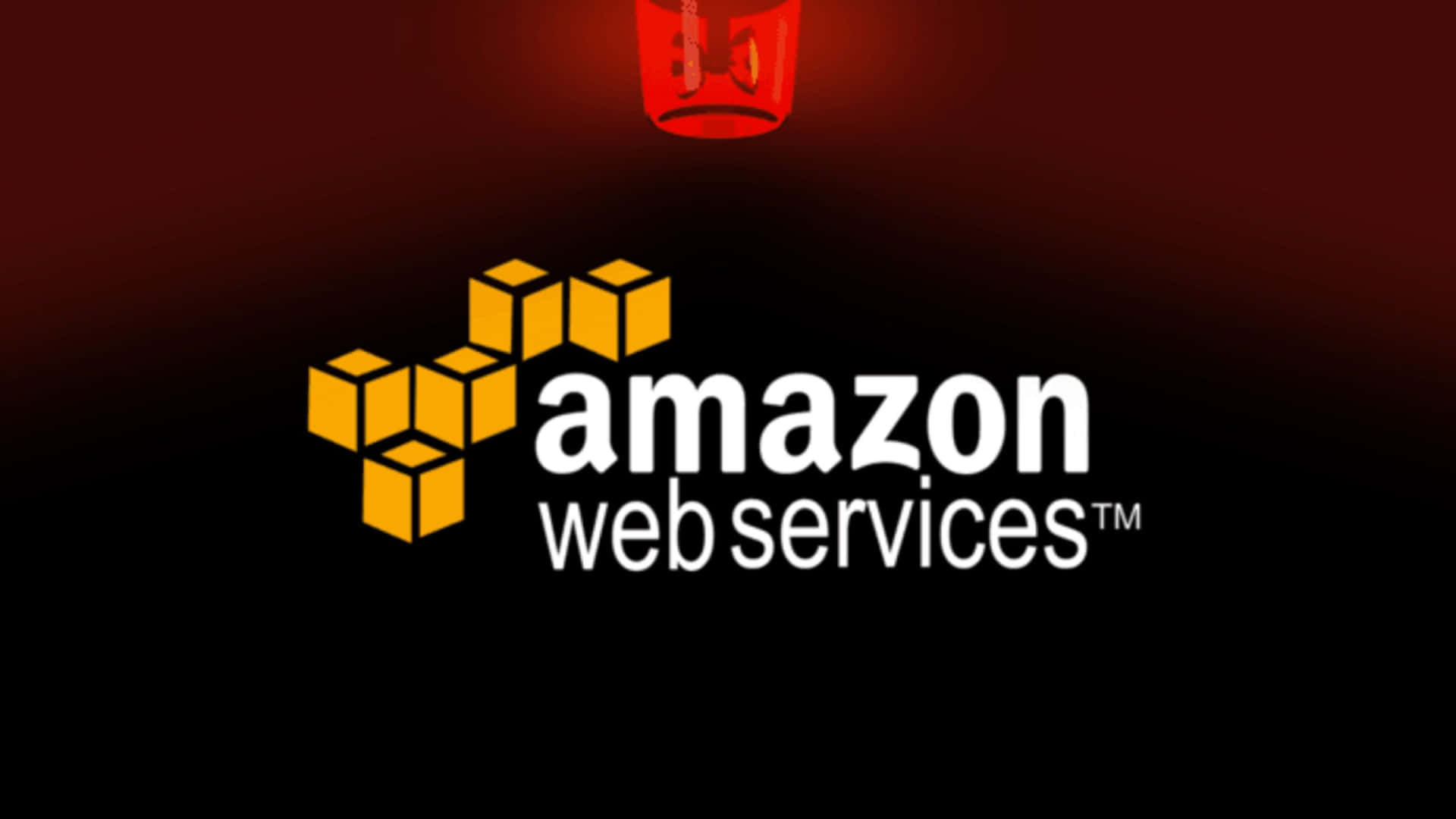 Billedeaf Amazon-logo På Blå Baggrund.