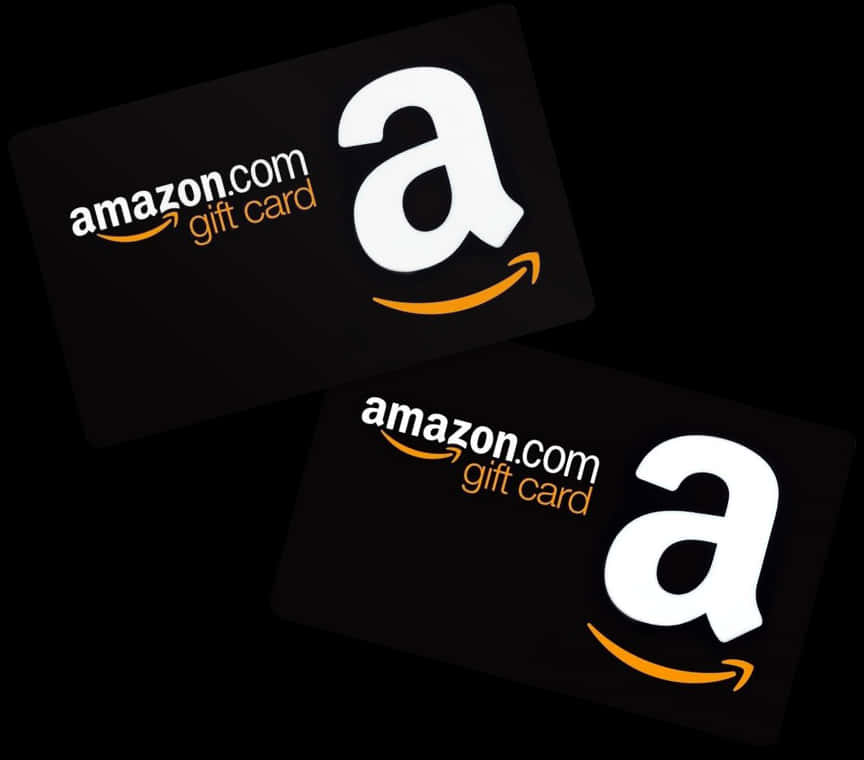 Amazon Gift Cards Black Design PNG
