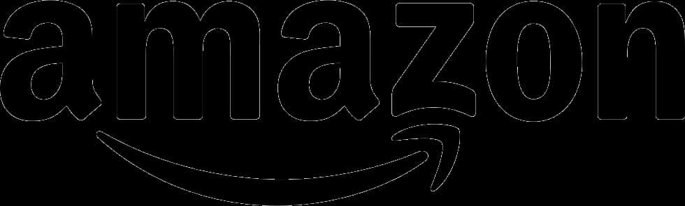 Amazon Logo Blackand White PNG