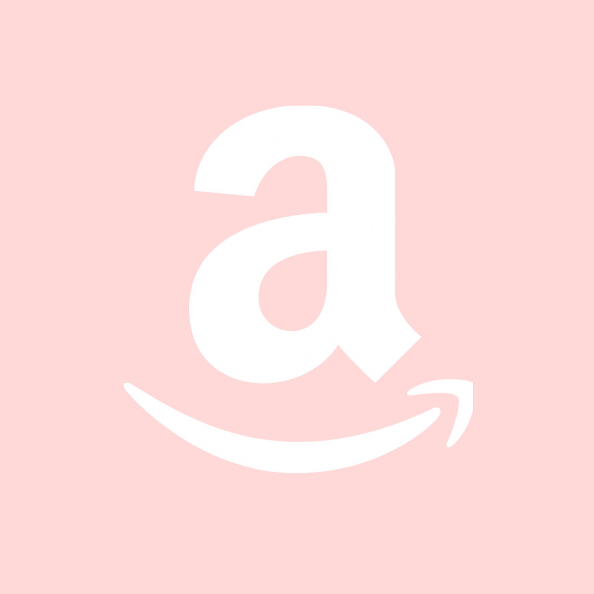 Amazon Logo Pastel Pink Wallpaper