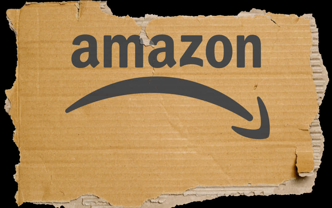 Amazon Logo Torn Cardboard PNG