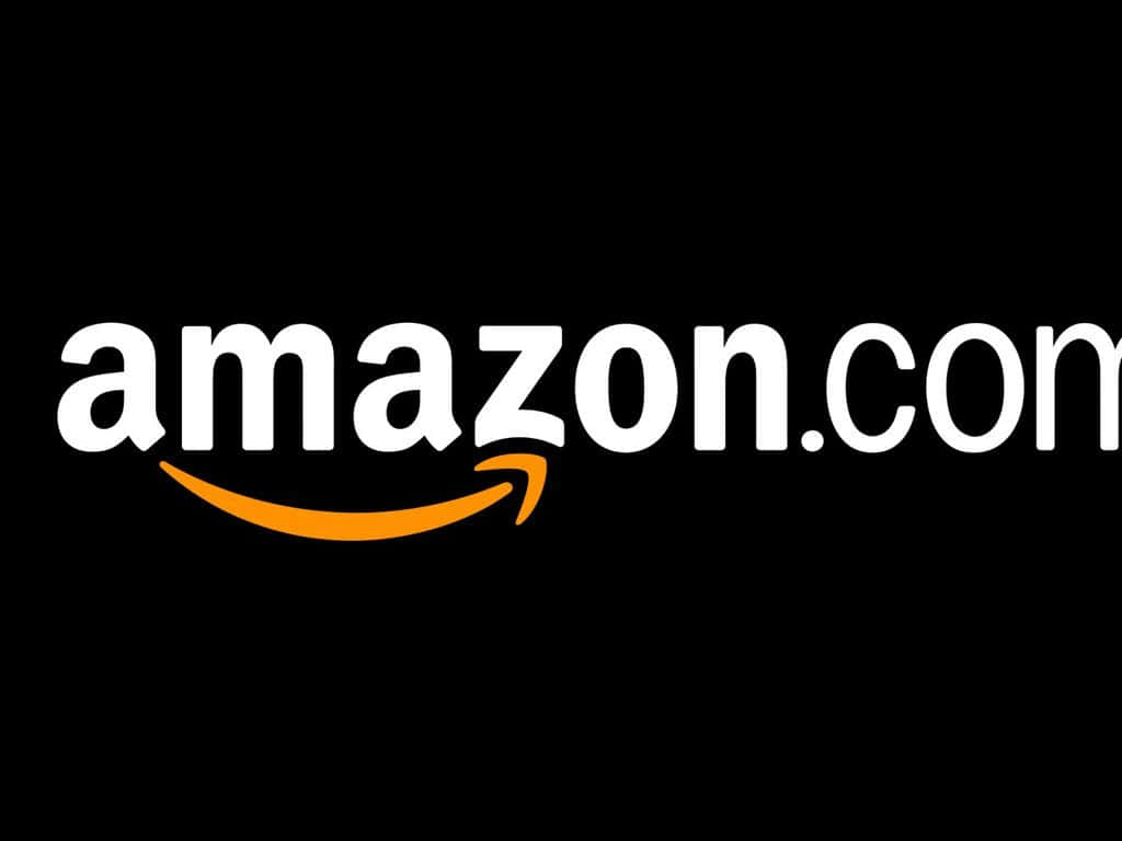 Amazoncom-logo På En Sort Baggrund