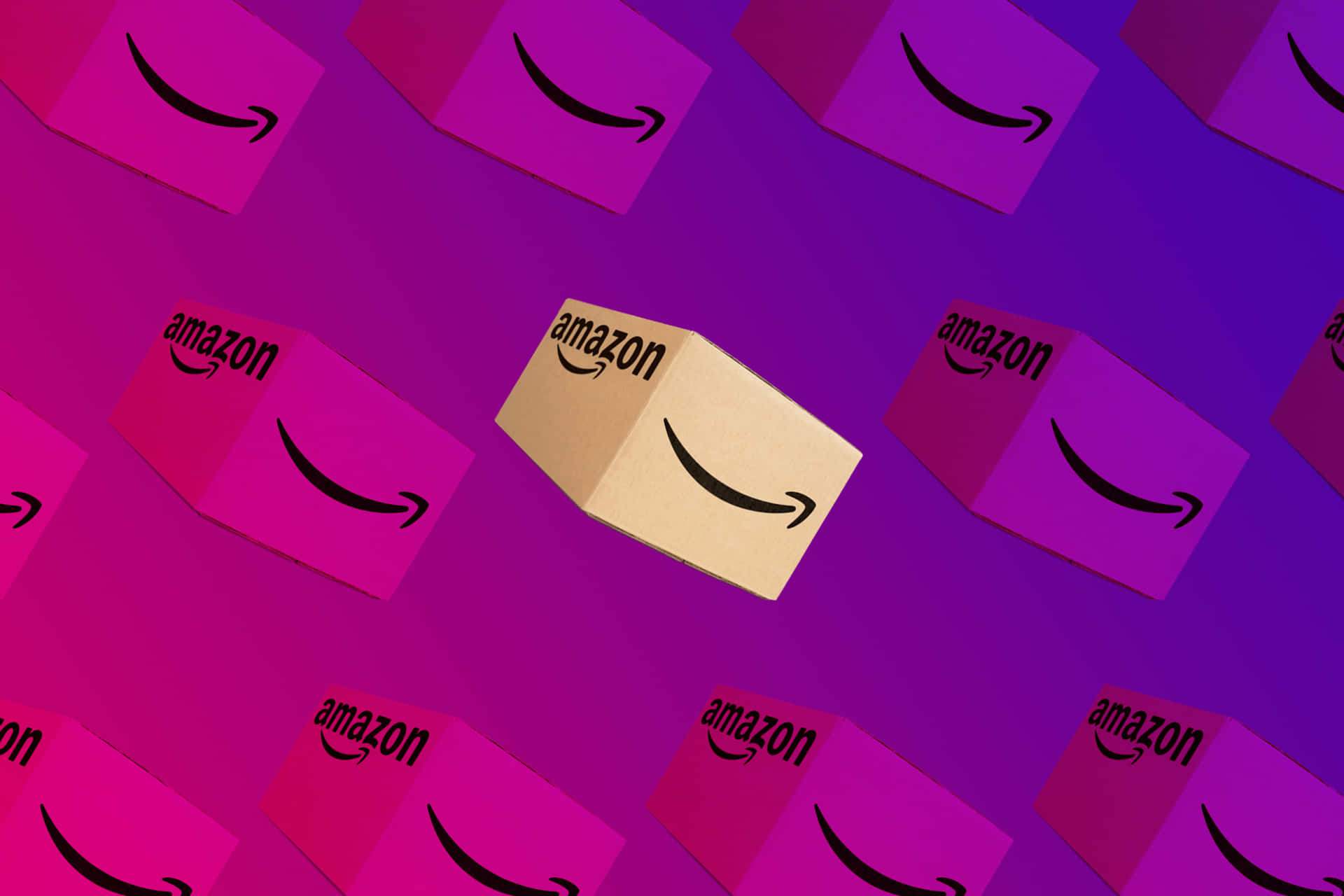 Amazon Prime Day Packages Pattern Wallpaper