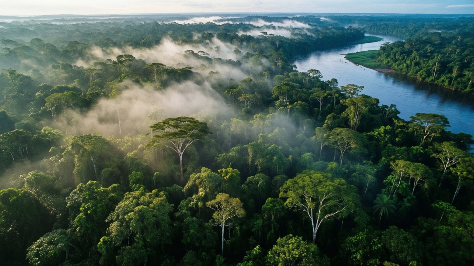 Kanopi Hutan Hujan Amazon Wallpaper