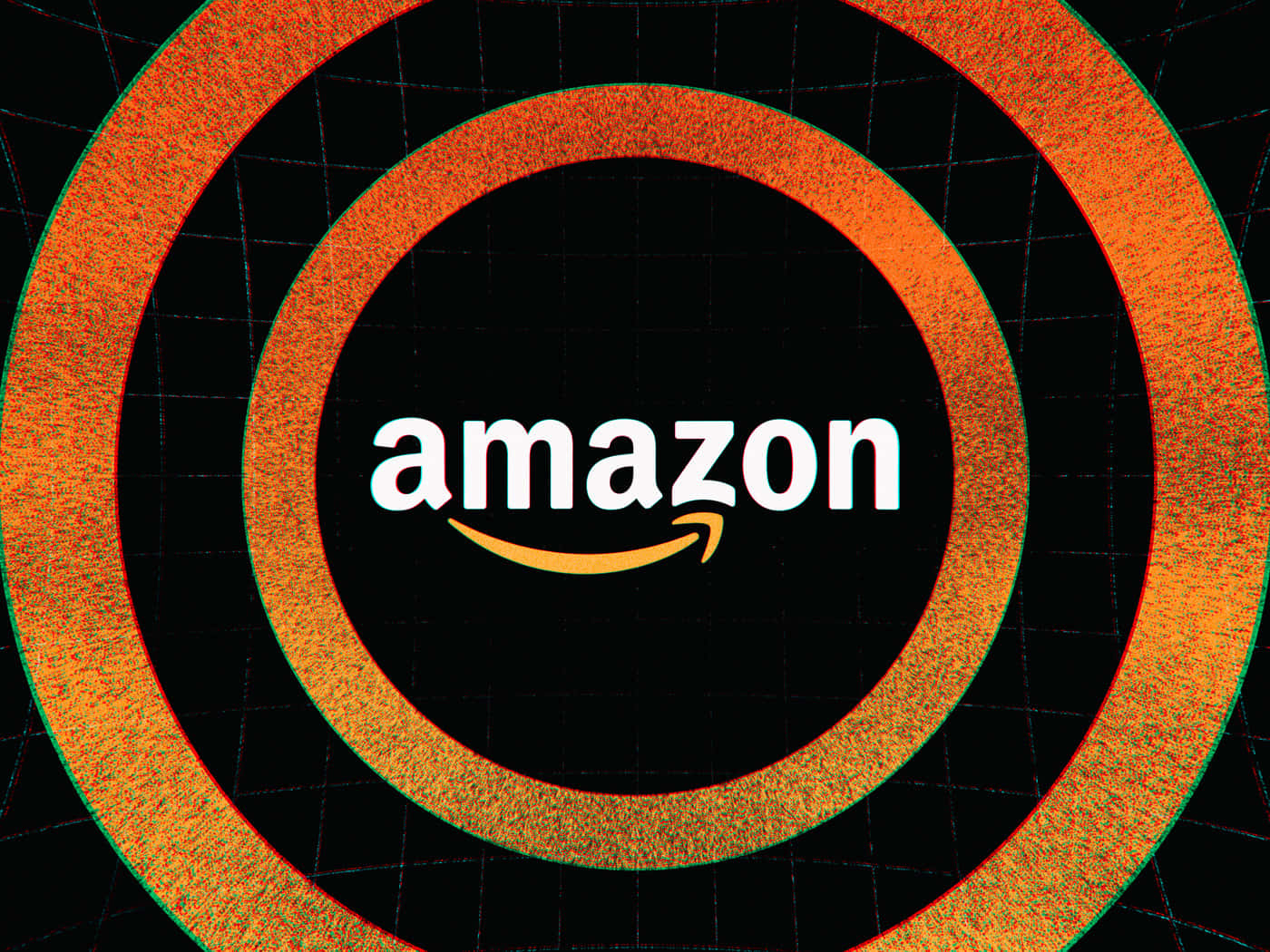 Amazon UK Logo in Vibrant Circle Graphic Wallpaper