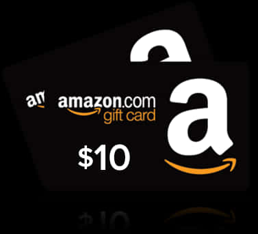 Amazon10 Dollar Gift Card Image PNG