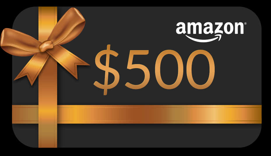 Amazon500 Dollar Gift Card PNG