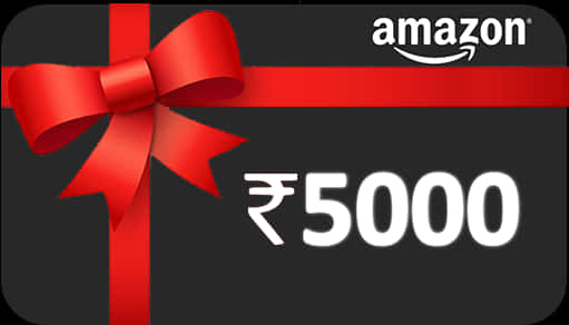 Amazon5000 I N R Gift Card PNG